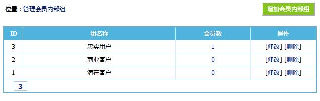 帝国CMS7.5版新增会员内部组，方便对会员进行内部分类