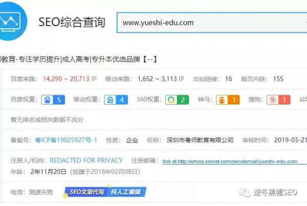 逆冬：4个问题实战讲解、浅析教育类权5网站优化亮点！