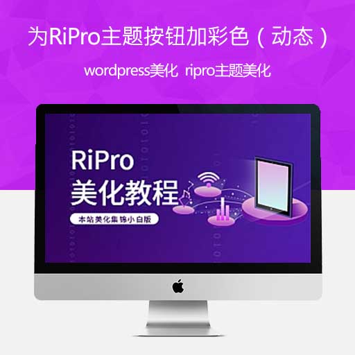 RiPro主题美化 主题按钮添加彩色（动态）