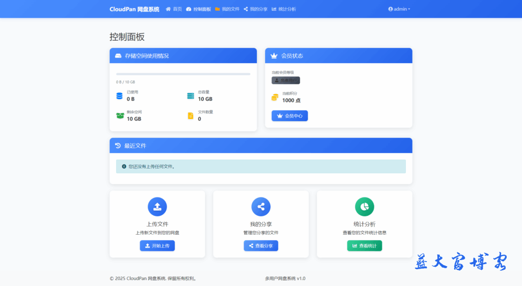 2025最新CloudPan多用户网盘系统(安装版) 2025最新CloudPan多用户网盘系统(安装版)